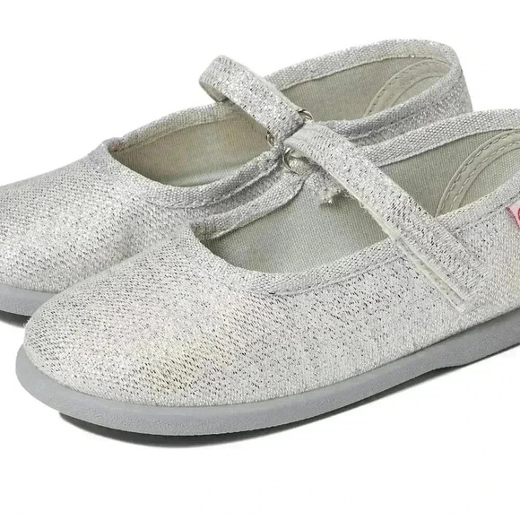 Cienta Kids Shoes Baby Girl's 24013 (Toddler) Silver Sparkle 23 (US 6.5 Toddler) - Picture 1 of 8
